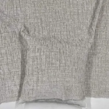 Tissu effect matière chenille gris - Tissu d'éditeur