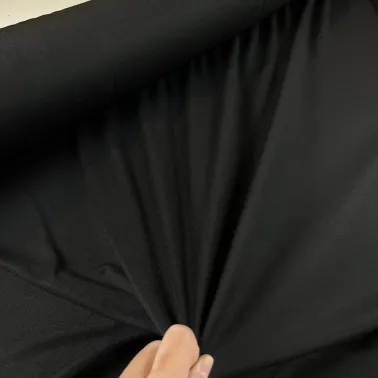 Tissu polyester acrylique épais noir