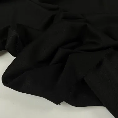 Tissu polyester acrylique épais noir