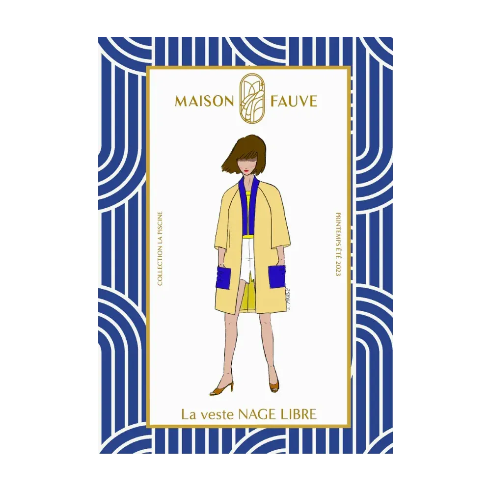 Patron couture veste : NAGE LIBRE - Maison FAUVE